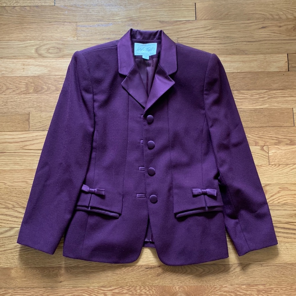 Vintage Lord & Taylor Purple Petite Suit Set